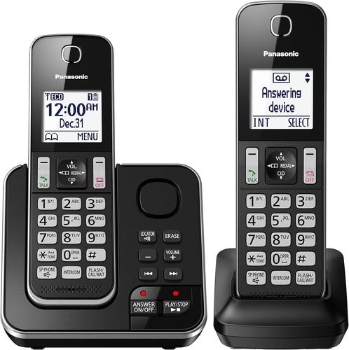 Panasonic DECT 6.0 Expandable Cordless Phone with Answering Machine and Call Block