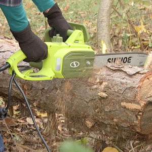 Sun Joe SWJ599E 14" 9-Amp Tree Limb Master Electric Handheld Chainsaw with Low-Kickback