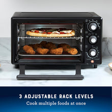 Load image into Gallery viewer, Oster 18-Quart Toaster Oven With Air Fry Matte Black: Convection, 1400W, Steel, Includes Broiler Pan &amp; Air Fry Basket