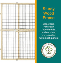 Load image into Gallery viewer, MYPET North States Wire Mesh Dog Gate: 29.5-48&quot; Wide. Pressure Mount. No Tools Needed. Dog Gate 37&quot; Tall, Expandable, Durable Dog Gates for Doorways, Sustainable Hardwood