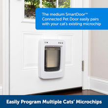 Load image into Gallery viewer, SmartDoor™ Never Rust Connected Pet Door, Dog and Cat, Selective Entry and Exit, App Enabled Pet Door, Smart Device, Smartphone Controlled, Customize Schedule, Multiple Pets, Medium