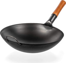 Load image into Gallery viewer, YOSUKATA Carbon Steel Wok Pan