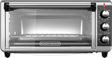 Load image into Gallery viewer, BLACK+DECKER TO3250XSB 8-Slice Extra Wide Convection Countertop Toaster Oven