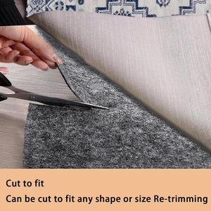 6x9 ft Waterproof Rug Pad, Extra Large Area Rug Non-Slip Carpet Pad, Non-Slip Rug Pads for All Floors and Finishes, Felt Pad for Hardwood Floors, Keeps Carpets in Place Soft and Safe