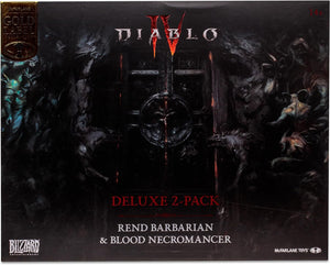 McFarlane Toys - Diablo IV Rend Barbarian and Blood Necromancer 2pk Gold Label