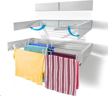 Load image into Gallery viewer, 40&quot; Step Up Laundry Wall Mounted Drying Rack Collapsible