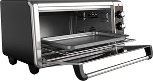 BLACK+DECKER TO3250XSB 8-Slice Extra Wide Convection Countertop Toaster Oven