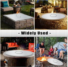 Load image into Gallery viewer, Fire Pit LID 27 x 27 1.5mm Thick, Stainless Steel Fire Pit Burner Cover Square Fire Pit Cover for Recessed Fire Pit Operation