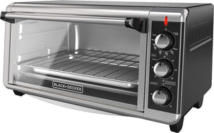 BLACK+DECKER TO3250XSB 8-Slice Extra Wide Convection Countertop Toaster Oven