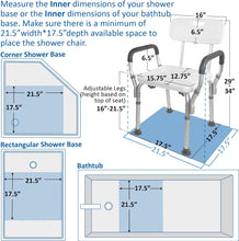 Load image into Gallery viewer, Medical Tool-Free Assembly Spa Bathtub Shower Lift Chair