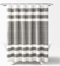 Load image into Gallery viewer, Cape Cod Stripe Yarn Dyed Cotton Shower Curtain
