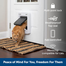 Load image into Gallery viewer, SmartDoor™ Never Rust Connected Pet Door, Dog and Cat, Selective Entry and Exit, App Enabled Pet Door, Smart Device, Smartphone Controlled, Customize Schedule, Multiple Pets, Medium