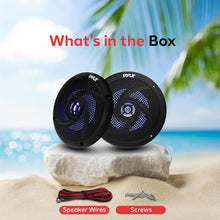 Load image into Gallery viewer, Pyle Marine Speakers - 5.25 Inch 2 Way Waterproof and Weather Resistant Outdoor Audio Stereo Sound System