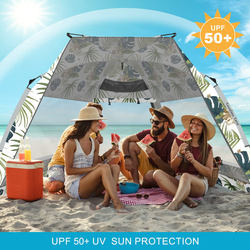 Beach Tent Pop Up Shade for 4-6 Person - 99