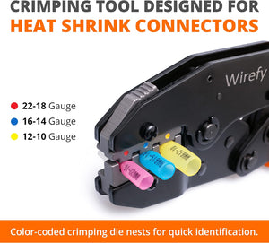 Wire Crimper Tool For Heat Shrink Connectors