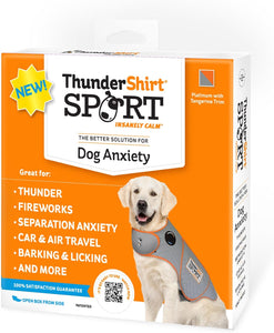 Thundershirt Dogs Clothing Thundershirt Dog Anxiety Jacket, Platinum, Small [S (Pack of 1)]