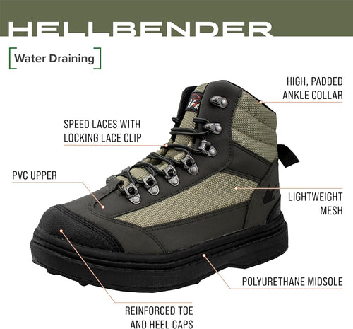 FROGG TOGGS mens Hellbender Fishing Wading Boot Hellbender Fishing Wading Boot