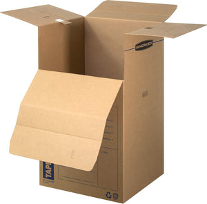 Bankers Box SmoothMove Tape-Free Boxes, 2 PACK Large 24.38”L x 24.38”W x 40.25”H, 2 Pack