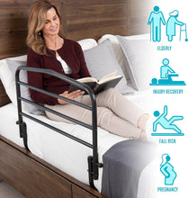Load image into Gallery viewer, Stander 30&quot; Safety Bed Rail, Folding Bedside Safety Guard Rail for Adults