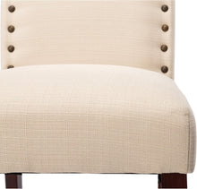 Load image into Gallery viewer, Contemporary Beige Fabric Dining Chairs Set of 2 with Arched Backrest