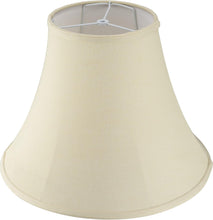 Load image into Gallery viewer, Aspen Creative 38004-2, Bell Collapsible Spider Lamp Shade, Beige, 8&quot; Top x 17&quot; Bottom x 13&quot; Slant Height, Set of 2