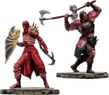 Load image into Gallery viewer, McFarlane Toys - Diablo IV Rend Barbarian and Blood Necromancer 2pk Gold Label