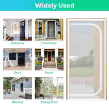 Load image into Gallery viewer, Reinforced Cat Screen Door, 32X82” Heavy Duty Pets Proof Screen Door with Bilateral Zipper, Prevent Dogs Cats Running Out from Home, Bedroom, Living Room, Kitchen Patio Door(32X82”)