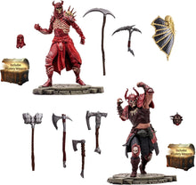 Load image into Gallery viewer, McFarlane Toys - Diablo IV Rend Barbarian and Blood Necromancer 2pk Gold Label