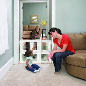 Safety 1st Lift, Lock and Swing Gate - Pressure or Hardware installed, Fits Spaces Between 28" and 42" Wide, 28" Tall, White