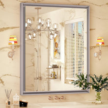 Load image into Gallery viewer, 36&quot; Rose Gold Bathroom Mirrors for Wall, Metal Framed Wall Mirrors with Non-Rusting Aluminum Alloy