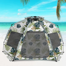 Load image into Gallery viewer, Beach Tent Pop Up Shade for 4-6 Person - 99&quot; Wide X-Large Sun Shade Tent UPF 50+ UV Protection