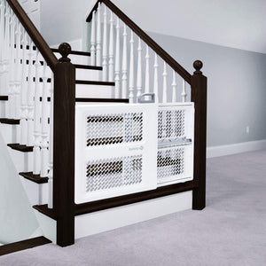 Safety 1st Lift, Lock and Swing Gate - Pressure or Hardware installed, Fits Spaces Between 28" and 42" Wide, 28" Tall, White