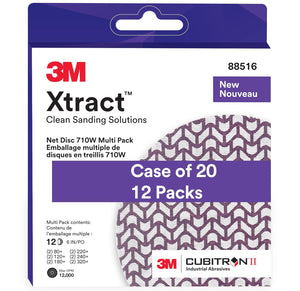 3M Xtract Cubitron II Net Disc 710W, 6 in, 12 Piece Multi-Pack