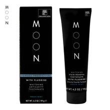 Load image into Gallery viewer, Moon anti-cavity with fluoride whitening toothpaste, fresh mint, 4.2 Oz.