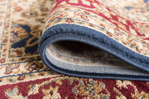 6' 7'' x 9' 6'' Kirsten Traditional Oriental Navy Rectangle Area Rug