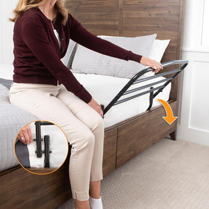 Stander 30" Safety Bed Rail, Folding Bedside Safety Guard Rail for Adults