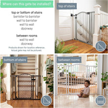 Load image into Gallery viewer, Auction Summer Infant Modern Home Safety Baby Gate, Fits Openings 28-42” Wide, Gray Metal and Plastic, For Doorways and Stairways, 30” Tall Walk-Through Baby and Pet Gate