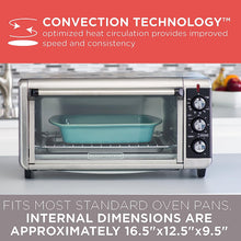 Load image into Gallery viewer, BLACK+DECKER TO3250XSB 8-Slice Extra Wide Convection Countertop Toaster Oven