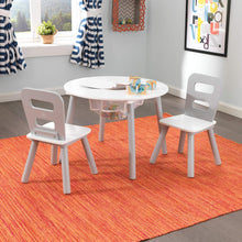 Load image into Gallery viewer, Auction KidKraft Round Table and Chair Set, White/Gray