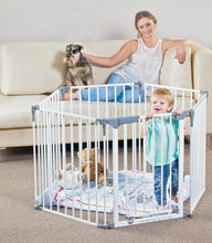 Load image into Gallery viewer, Royale Converta 3-in-1 Play Yard Baby Safety Gate - with 6 Modular Panels - Fits Opening with 151 inch Wide &amp; 29 inch Tall - White