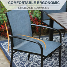 Load image into Gallery viewer, MIXPATIO Patio Dining Chairs Set of 4, Blue