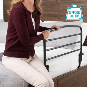 Stander 30" Safety Bed Rail, Folding Bedside Safety Guard Rail for Adults