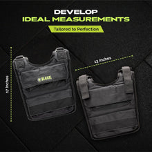 Load image into Gallery viewer, RAGE Fitness Adjustable Weighted Vest, Black, One Size (Weights not included)