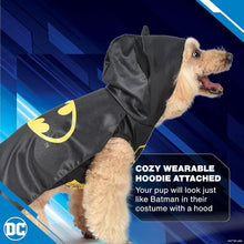 Load image into Gallery viewer, Auction DC Comics Batman Dog Costume, Size Large l | Best DC Comics Batman Halloween Costume for Small Dogs | Funny Dog Costumes | Official Batman Costume for Pets Halloween