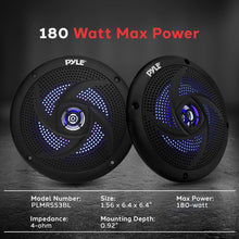 Load image into Gallery viewer, Pyle Marine Speakers - 5.25 Inch 2 Way Waterproof and Weather Resistant Outdoor Audio Stereo Sound System