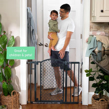 Load image into Gallery viewer, Auction Summer Infant Modern Home Safety Baby Gate, Fits Openings 28-42” Wide, Gray Metal and Plastic, For Doorways and Stairways, 30” Tall Walk-Through Baby and Pet Gate