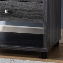 Load image into Gallery viewer, ID USA Distressed Grey &amp; Black 1-Drawer End Table 192640ET