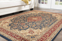 Load image into Gallery viewer, 6&#39; 7&#39;&#39; x 9&#39; 6&#39;&#39; Kirsten Traditional Oriental Navy Rectangle Area Rug