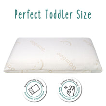 Load image into Gallery viewer, Baby Works Toddler Pillow with Bamboo Pillowcase