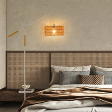 Load image into Gallery viewer, Aarzo 68&quot; Rattan Arched/Arc Floor Lamp
